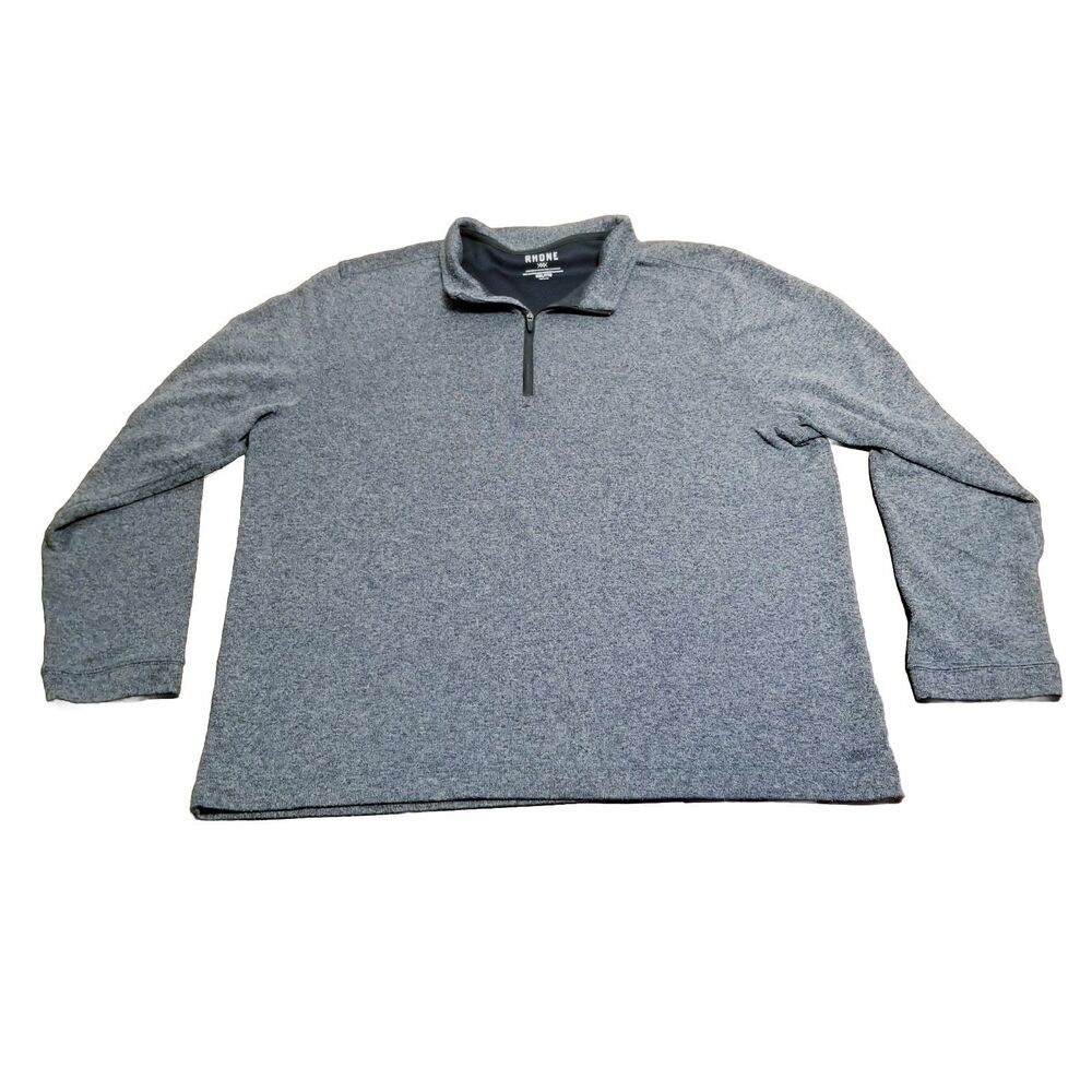 Rhone 1/4 Zip Commuter Sweater Men's Size XXL Gray Fleece Pullover Performance